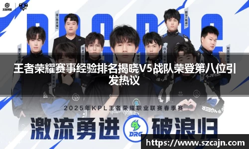 王者荣耀赛事经验排名揭晓V5战队荣登第八位引发热议